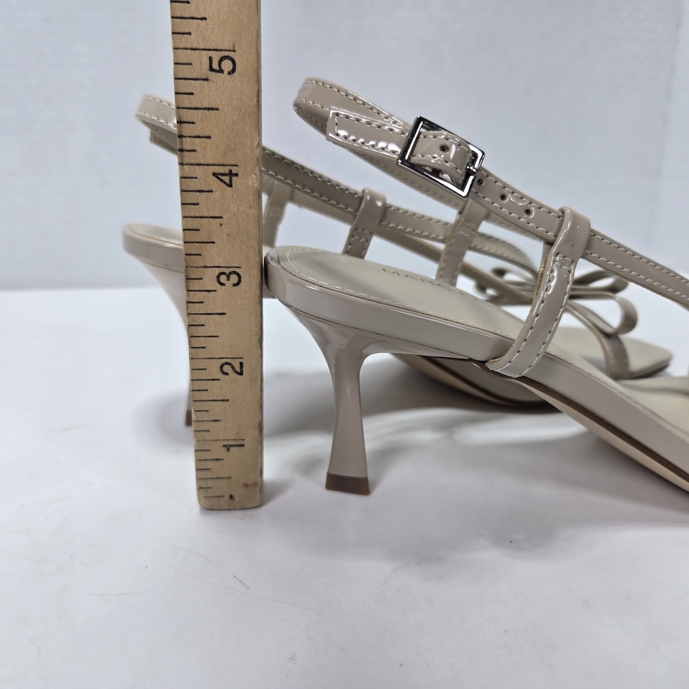 Marc Fisher Danzy Light Natural Beige Slingback Kitten Heels Women's Size 7M - Picture 8 of 9